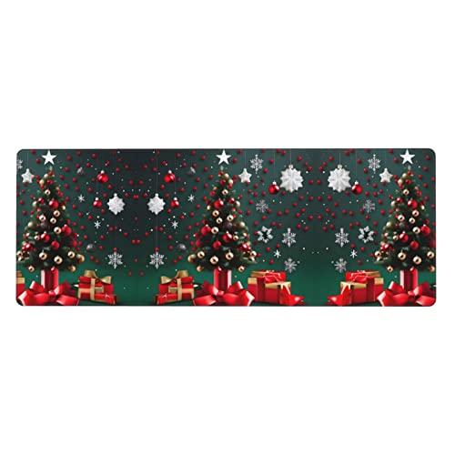 Mauspad mit rundem Weihnachtsbaum, bedruckt, extra groß, 30,5 x 80 cm, für Büro, Gaming und Lernen, langlebig, bequem und umweltfreundlich Mauspad mit rundem Weihnachtsbaum, bedruckt, extra groß, 30,5 x 80 cm, für Büro, Gaming und Lernen, langlebig, bequem und umweltfreundlich von WZYWHJ