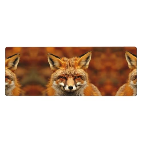 Mauspad mit schielendem Fuchs-Druck, extra groß, 30,5 x 80 cm, für Büro, Gaming und Lernen, langlebig, bequem und umweltfreundlich Mauspad mit schielendem Fuchs-Druck, extra groß, 30,5 x 80 cm, für Büro, Gaming und Lernen, langlebig, bequem und umweltfreundlich von WZYWHJ