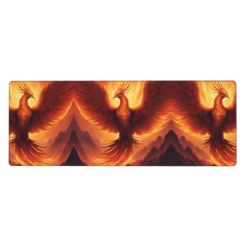 Schönes Phoenix-bedrucktes extra großes Mauspad, 30,5 x 80 cm, für Büro, Gaming und Lernen, langlebig, bequem und umweltfreundlich Schönes Phoenix-bedrucktes extra großes Mauspad, 30,5 x 80 cm, für Büro, Gaming und Lernen, langlebig, bequem und umweltfreundlich von WZYWHJ