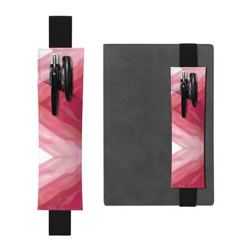 Schwarzes Leder-Stifthalter, Lesezeichen, WZYWHJ mit Farbverlauf, Premium-PVC-Leder, elastisches Band-Design für Notizbücher, Tagebücher und Planer Schwarzes Leder-Stifthalter, Lesezeichen, WZYWHJ mit Farbverlauf, Premium-PVC-Leder, elastisches Band-Design für Notizbücher, Tagebücher und Planer von WZYWHJ