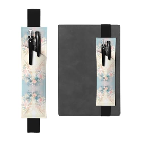 Schwarzes Leder-Stifthalter, Lesezeichen, WZYWHJ mit undeutlichem Bild, Premium-PVC-Leder, elastisches Band für Notizbücher, Tagebücher und Planer Schwarzes Leder-Stifthalter, Lesezeichen, WZYWHJ mit undeutlichem Bild, Premium-PVC-Leder, elastisches Band für Notizbücher, Tagebücher und Planer von WZYWHJ