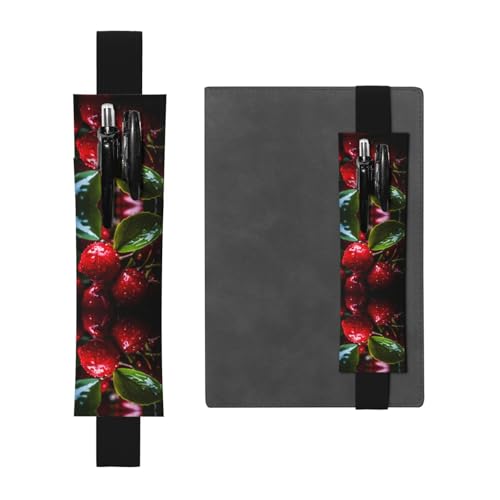 Schwarzes Leder-Stifthalter, Lesezeichen, WZYWHJ nach der Ernte, bedruckt – Premium-PVC-Leder, elastisches Band-Design für Notizbücher, Tagebücher und Planer Schwarzes Leder-Stifthalter, Lesezeichen, WZYWHJ nach der Ernte, bedruckt – Premium-PVC-Leder, elastisches Band-Design für Notizbücher, Tagebücher und Planer von WZYWHJ