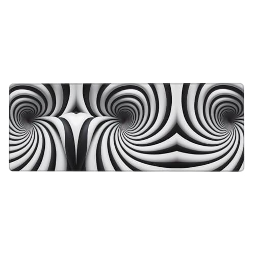 Spiral-Mauspad mit optischer Täuschung, GIF-Druck, extra groß, 30,5 x 80 cm, für Büro, Gaming und Lernen, langlebig, bequem und umweltfreundlich Spiral-Mauspad mit optischer Täuschung, GIF-Druck, extra groß, 30,5 x 80 cm, für Büro, Gaming und Lernen, langlebig, bequem und umweltfreundlich von WZYWHJ