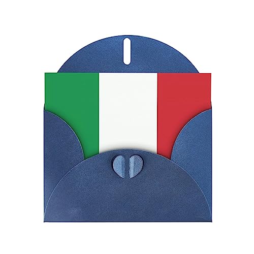 WZYWHJ Blaue Urlaubs-Grußkarte, 15,2 x 10,2 cm, mit Umschlag für Weihnachten, Geburtstag, Valentinstag, Party-Einladung, Italien-Flaggenmuster WZYWHJ Blaue Urlaubs-Grußkarte, 15,2 x 10,2 cm, mit Umschlag für Weihnachten, Geburtstag, Valentinstag, Party-Einladung, Italien-Flaggenmuster von WZYWHJ