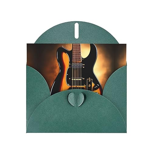 WZYWHJ Dunkelgrüne Urlaubs-Grußkarte, 15,2 x 10,2 cm, mit Umschlag für Weihnachten, Geburtstag, Valentinstag, Party-Einladung, Instrumentalgitarre WZYWHJ Dunkelgrüne Urlaubs-Grußkarte, 15,2 x 10,2 cm, mit Umschlag für Weihnachten, Geburtstag, Valentinstag, Party-Einladung, Instrumentalgitarre von WZYWHJ