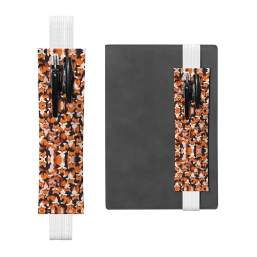Weißes Leder-Stifthalter, Lesezeichen, WZYWHJ mit vielen Cartoon-Füchsen, hochwertiges PVC-Leder, elastisches Band für Notizbücher, Tagebücher und Planer Weißes Leder-Stifthalter, Lesezeichen, WZYWHJ mit vielen Cartoon-Füchsen, hochwertiges PVC-Leder, elastisches Band für Notizbücher, Tagebücher und Planer von WZYWHJ