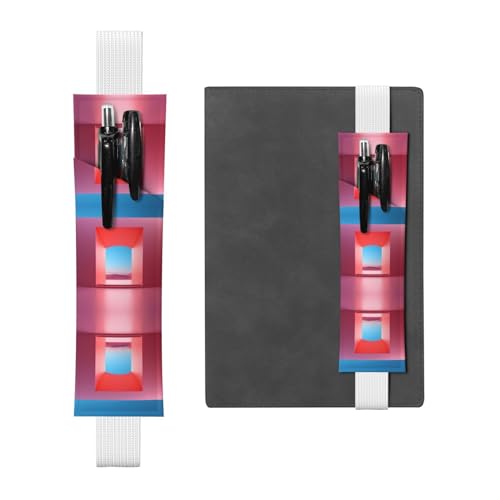 Weißes Leder-Stifthalter, Lesezeichen, einfarbig, Türöffnung, bedruckt, Premium-PVC-Leder, elastisches Band, Design für Notizbücher, Tagebücher und Planer Weißes Leder-Stifthalter, Lesezeichen, einfarbig, Türöffnung, bedruckt, Premium-PVC-Leder, elastisches Band, Design für Notizbücher, Tagebücher und Planer von WZYWHJ