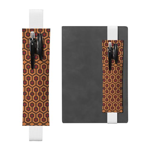 Weißes Leder-Stifthalter, Lesezeichen, glänzendes Overlook-Muster, hochwertiges PVC-Leder, elastisches Band, Design für Notizbücher, Tagebücher und Planer Weißes Leder-Stifthalter, Lesezeichen, glänzendes Overlook-Muster, hochwertiges PVC-Leder, elastisches Band, Design für Notizbücher, Tagebücher und Planer von WZYWHJ