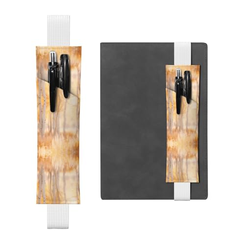 Weißes Leder-Stifthalter, Lesezeichen, weiße Pappel, bedruckt, Premium-PVC-Leder, elastisches Band, Design für Notizbücher, Tagebücher und Planer Weißes Leder-Stifthalter, Lesezeichen, weiße Pappel, bedruckt, Premium-PVC-Leder, elastisches Band, Design für Notizbücher, Tagebücher und Planer von WZYWHJ