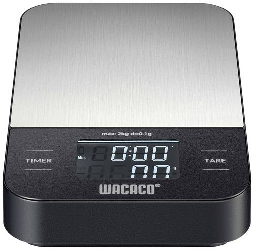 Wacaco Picopresso Kaffeewaage in Taschenform Silber, Schwarz von Wacaco