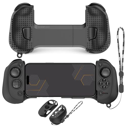 Silikon-Schutzhülle für SCUF Nomad, Controller-Griff-Schutzhülle, kompatibel mit SCUF Nomad, kabellosem iPhone-Gaming-Controller, Griff-Schutzhülle mit Umhängeband, Schwarz Silikon-Schutzhülle für SCUF Nomad, Controller-Griff-Schutzhülle, kompatibel mit SCUF Nomad, kabellosem iPhone-Gaming-Controller, Griff-Schutzhülle mit Umhängeband, Schwarz von Wacanc