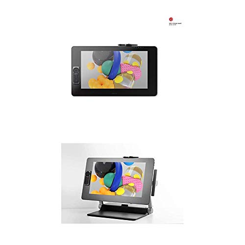 Wacom Cintiq Pro 24, 24 Zoll Grafik-Display mit 4K Auflösung und integriertem Standfuß, Inklusive Pro Pen 2 Stift mit verschiedenen Ersatzspitzen plus Cintiq Pro 24 Ergo Stand, schwarz von Wacom