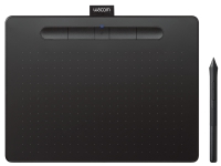 Wacom Intuos M mit Bluetooth - Digitalisiergerät - Rechts- und Linkshänder - 21,6 x 13,5 cm - elektromagnetisch - 5 Tasten - kabellos, kabelgebunden - USB, Bluetooth 4.2 - schwarz von Wacom