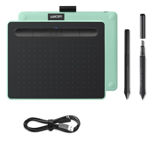 Wacom Intuos S (FR, ES, IT, NL) Bluetooth® Grafiktablett Schwarz, Pistazie von Wacom