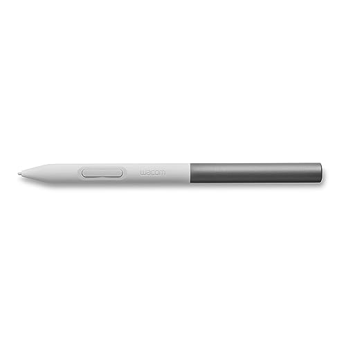 Wacom One Standardstift, druckempfindlicher, batterieloser Stift für Wacom One Stifttabletts und -Displays, grau-weiß von Wacom