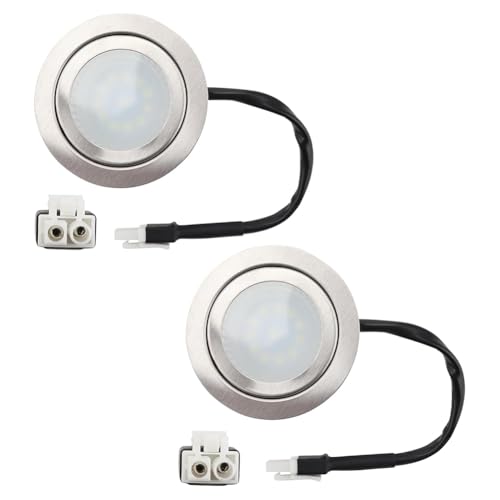 Wadakada 12 V DC 1.5W Dunstabzugshaubenleuchten mit EL-Buchse Männlich, 2er-Pack LED-Einbauleuchten für Küchenschränke und Herde, Glühbirne Wadakada 12 V DC 1.5W Dunstabzugshaubenleuchten mit EL-Buchse Männlich, 2er-Pack LED-Einbauleuchten für Küchenschränke und Herde, Glühbirne von Wadakada