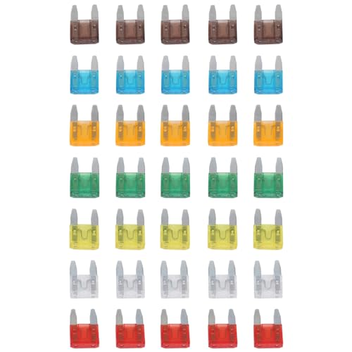 Wadakada 35 Stueck Mixed Mini Flachsicherung Auto Auto Motorrad 5 7,5 10 15 20 25 30 AMP von Wadakada