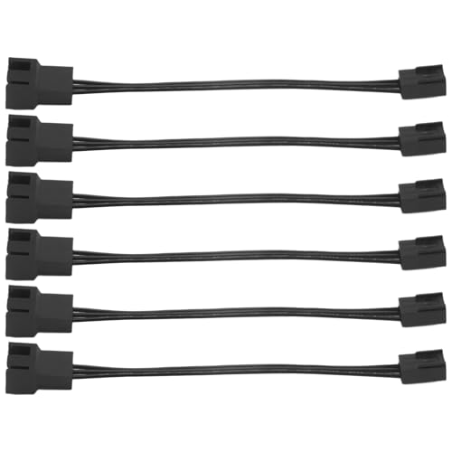 Wadakada 6 StüCk 4Pin PWM auf 3Pin Standard KüHlung LüFter Adapter Kabel von Wadakada