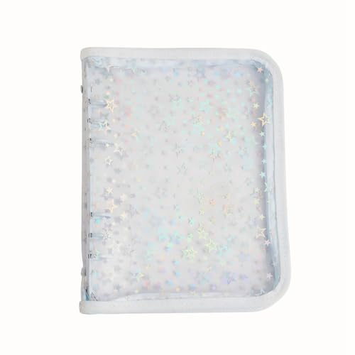 Wadakada A5-Budget-Ordnerhülle mit Reißverschluss, Glitzernde, A5-Planer mit 6 Ringen, Durchsichtiges, Nachfüllbares PVC-Notizbuchgehäuse, Hellblau, Langlebig Wadakada A5-Budget-Ordnerhülle mit Reißverschluss, Glitzernde, A5-Planer mit 6 Ringen, Durchsichtiges, Nachfüllbares PVC-Notizbuchgehäuse, Hellblau, Langlebig von Wadakada