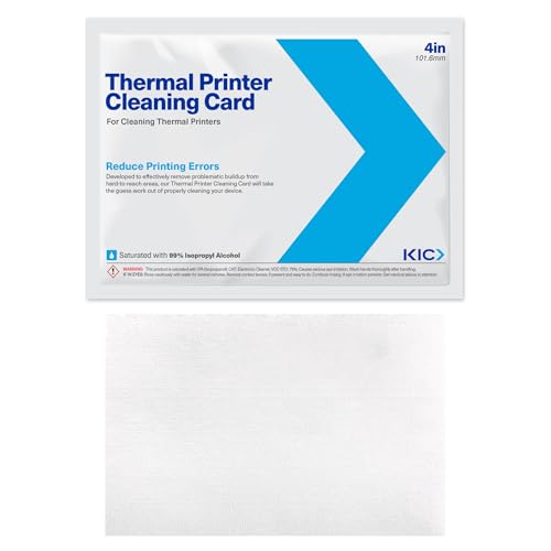 Thermal Printer Cleaning Card 4x6 - 101.6mm x 152.4mm Series 212 (3 Layer) - 25 cards by Waffletechnology von Waffletechnology