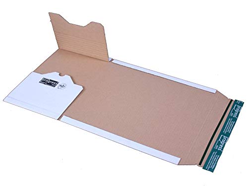 Progress PP B12.08 Uni.-Versandverpackung DIN A4 300 x 220 x -80 mm (Innenmaß) weiß/PREMIUM ** Verpackungseinheit: 20 Stück ** von Wagener-Verpackung.de