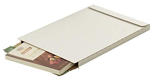 Progress PP BB06.04-2 Briefbox Wellpappe DIN A4 345 x 245 x 15 mm (Innenmaß) weiß/PREMIUM ** Verpackungseinheit: 100 Stück ** von Wagener-Verpackung.de