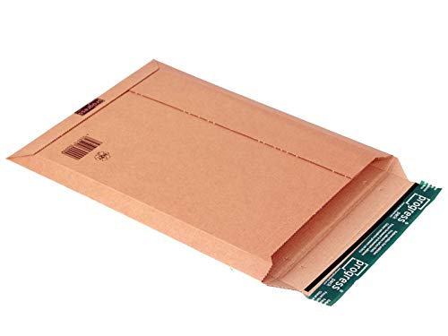 Progress PPW01.08 Kalenderversandtasche DIN A3 335 x 500 x -50 mm (Innenmaß) braun/PREMIUM ** Verpackungseinheit: 100 Stück ** von Wagener-Verpackung.de