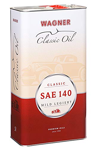 WAGNER Classic Hochdruck-Getriebeöl SAE 140 - Mild Legiert | Geeignet Für Lenk-, Schalt-, Kardan- Und Differentialgetriebe | Verschleißarm & Oxidationsstabil |Oldtimer, Simson Getriebeöl | 5 Liter von Wagner