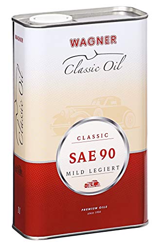 WAGNER Classic Getriebeöl SAE 90 - Mild Legiertes Hochdruck-Getriebeöl für Oldtimer | Geeignet Für Lenk-, Schalt-, Kardan- Und Differentialgetriebe | Verschleißarm Und Oxidationsstabil | 1 Liter von Wagner