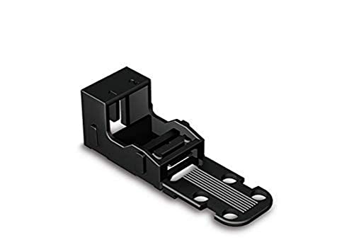 WAGO Befestigungsadapter 221-522/000-004 | für 2 Leiter-Klemmen, 4 mm², 10 Stück, mit Rastfuß, geeignet für stehende Montierung von Verbindungsklemmen, schwarz WAGO Befestigungsadapter 221-522/000-004 | für 2 Leiter-Klemmen, 4 mm², 10 Stück, mit Rastfuß, geeignet für stehende Montierung von Verbindungsklemmen, schwarz von WAGO