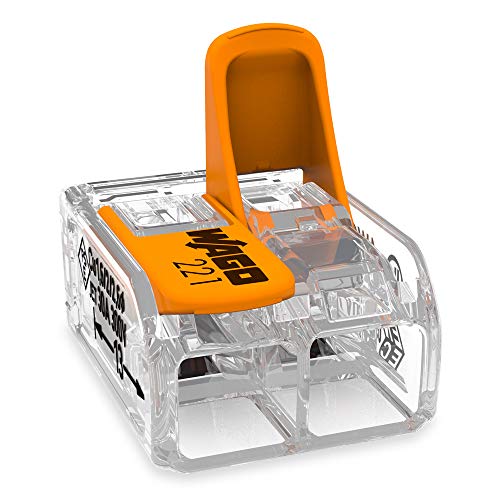 WAGO Verbindungsklemmen 221-612 | 2 Leiter, bis 6 mm², 50 Stück, COMPACT Kabelverbinder mit Hebeln für alle Leiterarten weltweit, bestätigte Anwendungssicherheit von WAGO