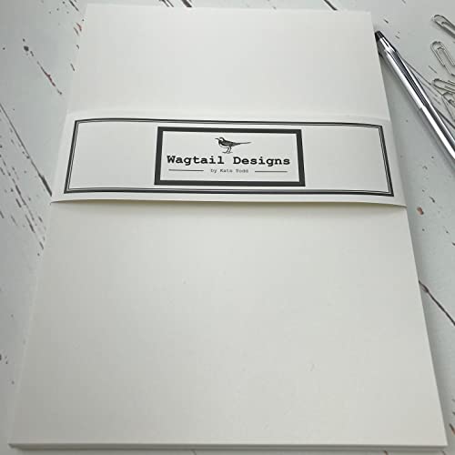 Wagtail Designs Briefpapier ohne Umschläge, elfenbeinfarben, cremefarben, 36 Stück von Wagtail Designs