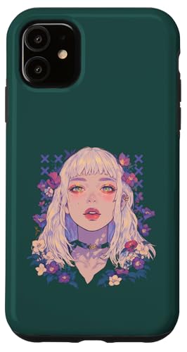Süße Manga-Hexenblütenpflanze im Altsommer-Anime-Stil Hülle für iPhone 11 Süße Manga-Hexenblütenpflanze im Altsommer-Anime-Stil Hülle für iPhone 11 von Waiifu Cool Anime manga Summer Time co.
