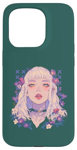 Süße Manga-Hexenblütenpflanze im Altsommer-Anime-Stil Hülle für iPhone 15 Pro Süße Manga-Hexenblütenpflanze im Altsommer-Anime-Stil Hülle für iPhone 15 Pro von Waiifu Cool Anime manga Summer Time co.