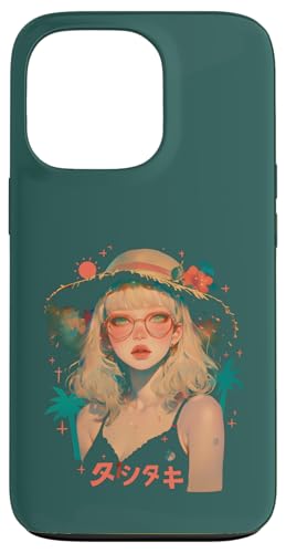 Summer Vacation Beach Anime Manga Alt Japan Sunny Retro Hülle für iPhone 13 Pro von Waiifu Cool Anime manga Summer Time co.