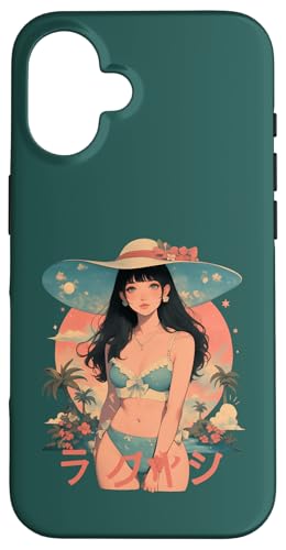 Summer Vacation Beach Anime Manga Alt Japan Sunny Retro Hülle für iPhone 16 Summer Vacation Beach Anime Manga Alt Japan Sunny Retro Hülle für iPhone 16 von Waiifu Cool Anime manga Summer Time co.