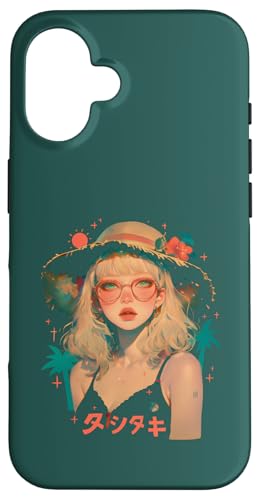 Summer Vacation Beach Anime Manga Alt Japan Sunny Retro Hülle für iPhone 16 von Waiifu Cool Anime manga Summer Time co.