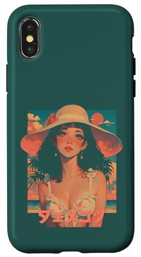 Summer Vacation Beach Anime Manga Alt Japan Sunny Retro Hülle für iPhone X/XS Summer Vacation Beach Anime Manga Alt Japan Sunny Retro Hülle für iPhone X/XS von Waiifu Cool Anime manga Summer Time co.