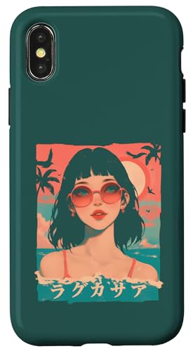 Summer Vacation Beach Anime Manga Alt Japan Sunny Retro Hülle für iPhone X/XS Summer Vacation Beach Anime Manga Alt Japan Sunny Retro Hülle für iPhone X/XS von Waiifu Cool Anime manga Summer Time co.