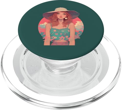Summer Vacation Beach Anime Manga Alt Japan Sunny Retro PopSockets PopGrip für MagSafe Summer Vacation Beach Anime Manga Alt Japan Sunny Retro PopSockets PopGrip für MagSafe von Waiifu Cool Anime manga Summer Time co.