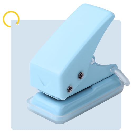 Mini Single Hole Punch Stop Rail with Format Specifications and 10 pcs Plastic Binder Rings, Portable Multifunction Hand Punch, File Binding, Home Student Office Mini Single Hole Punch Stop Rail with Format Specifications and 10 pcs Plastic Binder Rings, Portable Multifunction Hand Punch, File Binding, Home Student Office von Wailicop