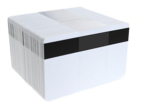 Waizmann.IDeaS® 100x Plastikkarten Magnetkarten Blankokarten 2750 Oe Hi-Co Magnetstreifen PVC 86 x 54 x 0,76mm CR80 glänzend laminiert bedruckbar weiß von Waizmann.IDeaS