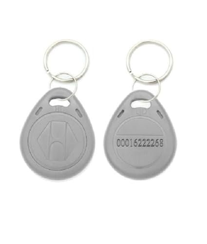 Waizmann.IDeaS® 10x GRAU RFID 125Khz Transponder KeyFob Token Chip Schlüsselanhänger Zutrittskontrolle von Waizmann.IDeaS