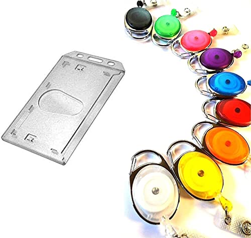 Waizmann.IDeaS® 1x Ausweis-Set Ausweisset - Ausweisjojo Jojo Zipper Kartenhalter Kartenhülle Ausweis Hülle vertikal Daumenschub Polycarbonat Unisex von Waizmann.IDeaS