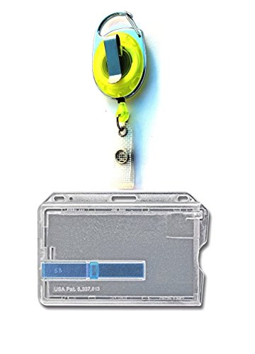 Waizmann.IDeaS® 1x Ausweis-Set Ausweisset Kartenhülle mit einem Schieber - Ausweishülle für 1 Karten mit Ausweiszipper - Ausweishalter oval Zipper Ausweisjojo mit GÜRTELCLIP von Waizmann.IDeaS