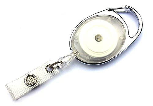 Waizmann.IDeaS® 1x Ausweisjojo Jojo Zipper Ausweishalter Kartenhalter Schlaufenclip Aufrollmechanismus Schlüsselanhänger von Waizmann.IDeaS