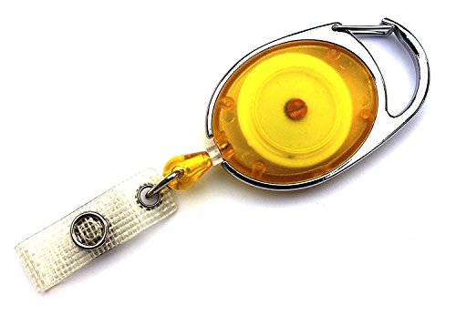 Waizmann.IDeaS® 1x Ausweisjojo Jojo Zipper Ausweishalter Kartenhalter Schlaufenclip Aufrollmechanismus Schlüsselanhänger von Waizmann.IDeaS