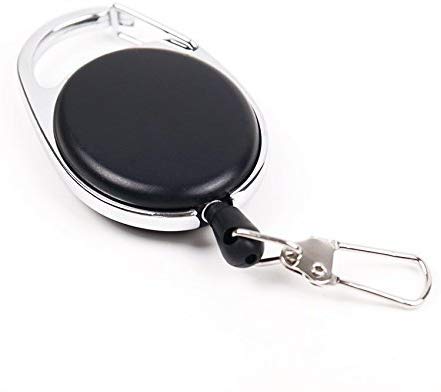 Waizmann.IDeaS® 1x Ausweisjojo Jojo Zipper Kartenhalter Ausweishalter Schlüsselanhänger Karabiner von Waizmann.IDeaS