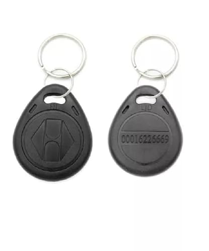 Waizmann.IDeaS® 5x SCHWARZ RFID 125Khz Transponder KeyFob Token Chip Schlüsselanhänger Zutrittskontrolle von Waizmann.IDeaS