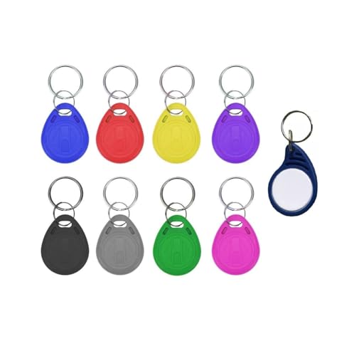 Waizmann.IDeaS® 9x Farben RFID 125Khz Transponder KeyFob Token Chip Schlüsselanhänger Zutrittskontrolle von Waizmann.IDeaS